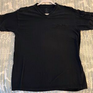 Jordan Craig Black T Shirt with Shoulder Straps - Mens 2XL